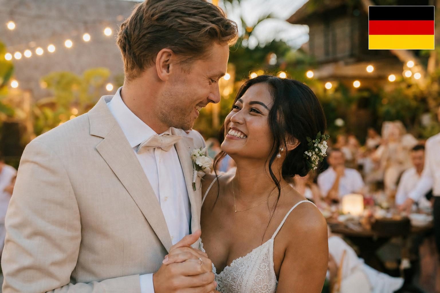An German and Indonesian couple at their Bali wedding