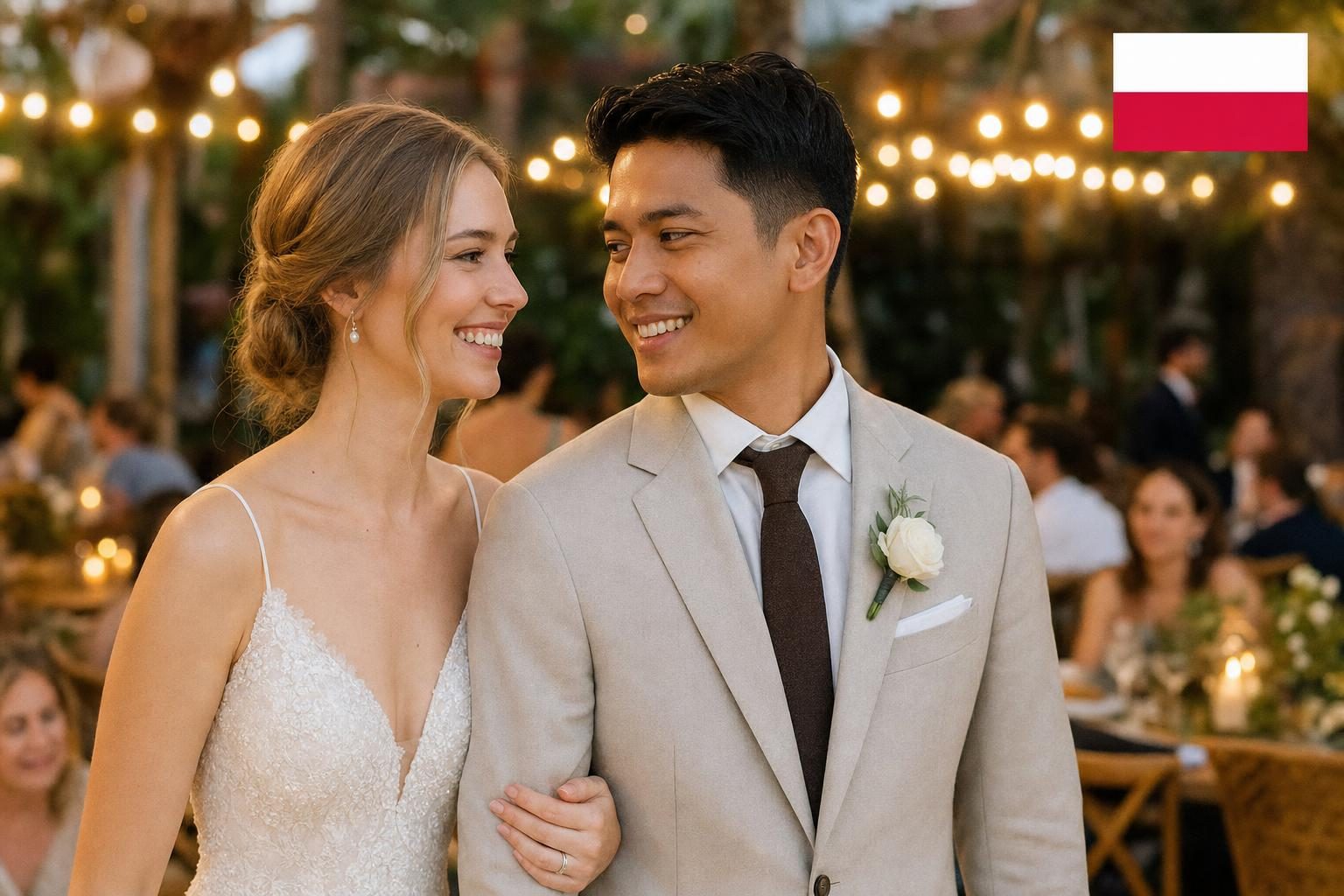 An Polish and Indonesian couple at their Bali wedding