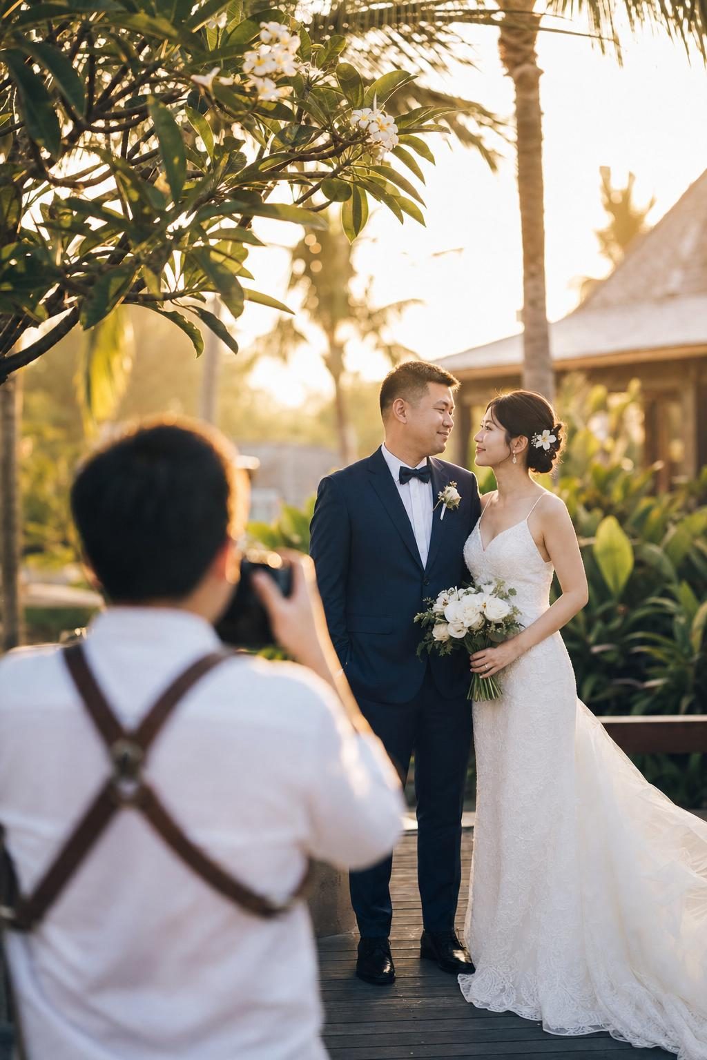 Photographer and couple
